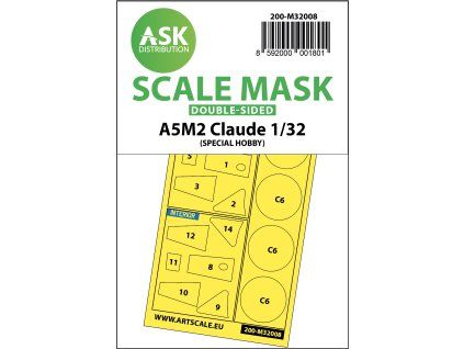 1/32 A5M2 Claude double-sided express mask for Special Hobby