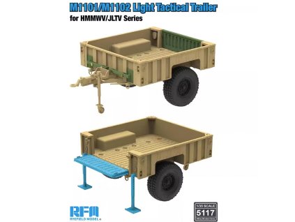 1/35 M1101/M1102 Tactical Trailer for HMMWV/JLTV Model Kit
