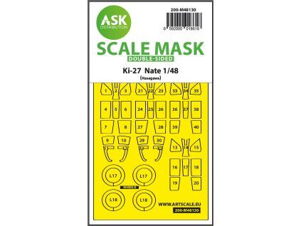 1/48 Ki-27 Nate double-sided express mask for Hasegawa