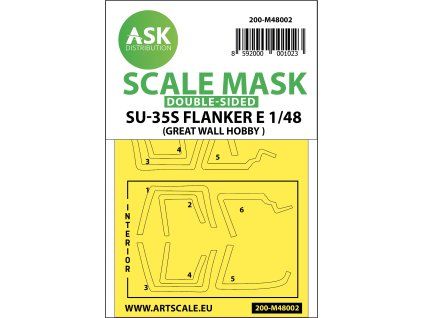 1/48 Su-35S Flanker E double-sided painting mask for Great Wall Hobby