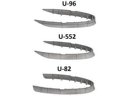 34726 166 sku correction set 3 versions for dkm type vii c u boat border model