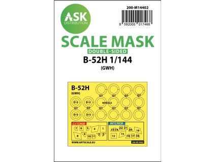 1/144 B-52H double-sided painting mask for Great Wall Hobby