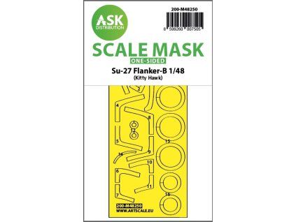 1/48 Su-27 Flanker-B one-sided express fit mask for Kitty Hawk