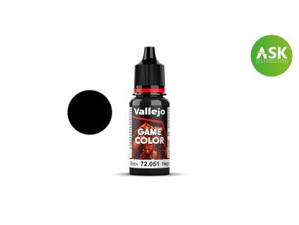 Vallejo Game Color 72051 Black (18 ml)