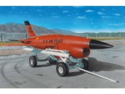 1/72 Firebee BQM-34 with transpoprt cart