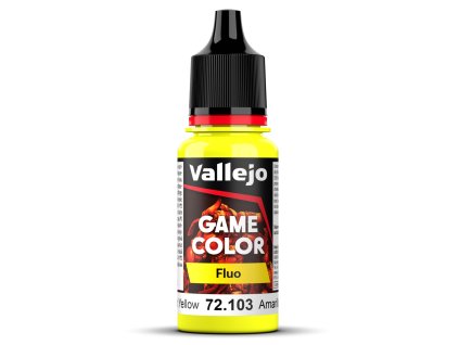 Vallejo Game Color 72103 Fluorescent Yellow 18 ml.