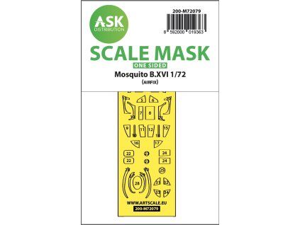 1/72 Mosquito B.XVI one-sided express fit mask for Airfix