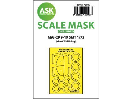 1/72 MiG-29 9-19 SMT one-sided express fit mask for GWH