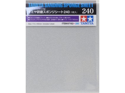 Tamiya 87162 Sanding Sponge Sheet 240