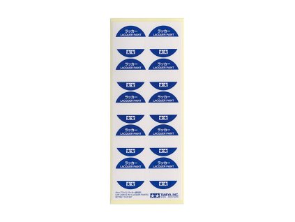 Tamiya 87196 Cap Labels (for Lacquer Paints)