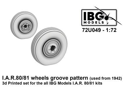 1/72 I.A.R. 80/81 Wheels Groove Pattern (used from 1942)