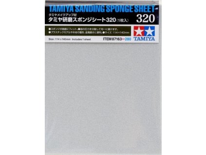 Tamiya 87163 Sanding Sponge Sheet 320