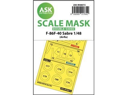 1/48 F-86F-40 Sabre double-sided mask for Airfix
