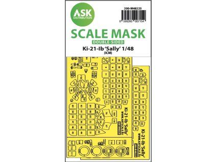 1/48 Ki-21-Ib Sally double-sided express fit mask for ICM