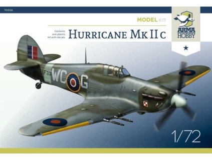 1/72 Hurricane Mk IIc Model Kit - Arma Hobby