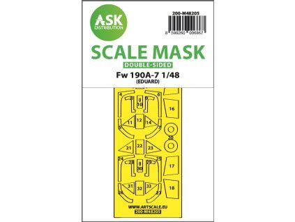 1/48 Fw 190A-7 double-sided express fit mask for Eduard