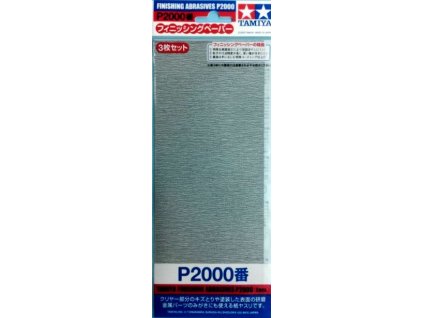Tamiya Finishing Abrasives - Brusný papír 2000 (3pcs)