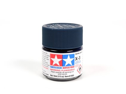 Tamiya 81503 Acrylic Mini X-3 Royal Blue