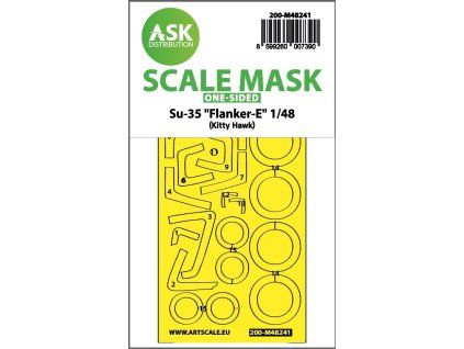 1/48 Su-35 Flanker-E one-sided express fit mask for Kitty Hawk