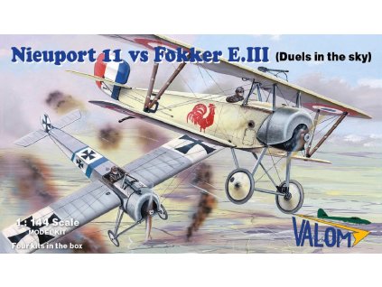 1/144 Nieuport 11 vs Fokker E.III (Duels in the sky) - Valom