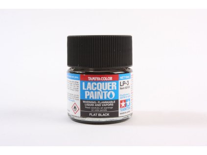 Tamiya 82103 LP-3 Flat Black 10 ml