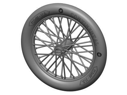 1/48 German 710x85 spoked wheels - 1 pair