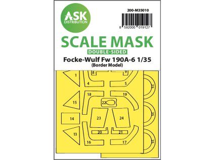 1/35 Fw 190A-6 double-sided painting mask for Border Model