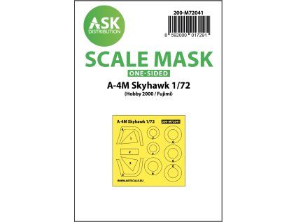 1/72 A-4M Skyhawk one-sided painting mask for Hobby2000/Fujimi
