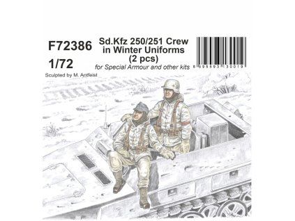 1/72 Sd.Kfz 250/251 Crew in Winter Uniforms