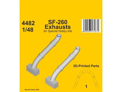 1/48 SF-260 Exhausts / for SH kits