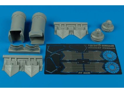 1/48 F/A-22A Raptor exhaust nozzles - ACADEMY