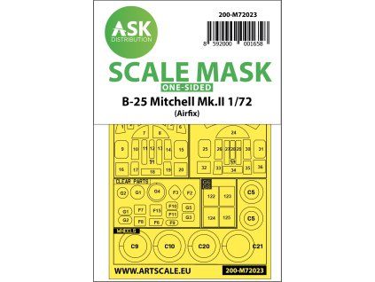 1/72 B-25 Mitchell Mk.II one-sided for Airfix