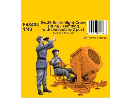 1/48 Sw.36 Searchlight Crew, sitting / standing with binoculars