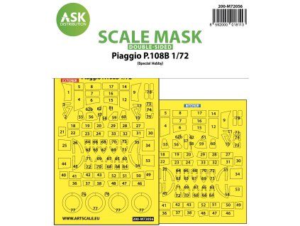 1/72 Piaggio P.108B double-sided painting express mask for Special Hobby