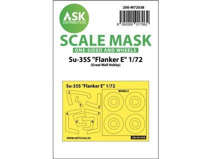 1/72 Su-35S Flanker E one-sided painting mask for GWH