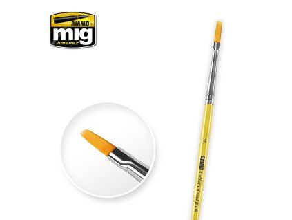 4 Synthetic Flat Brush