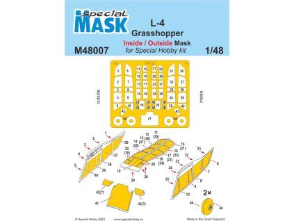 1/48 L-4 Grasshopper Inside/Outside MASK