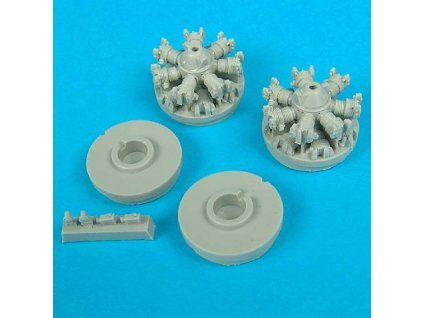 1/72 B-25 Mitchell engines - HASEGAWA