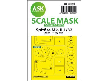 1/32 Spitfire Mk.II double-sided express masks for Revell/Hobby2000
