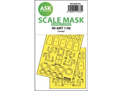 1/48 Mil Mi-8MT double-sided express fit mask for Zvezda