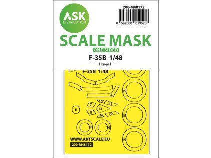 1/48 F-35B one-sided express fit mask for Italeri