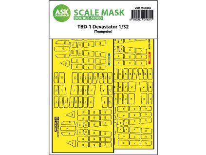 1/32 TBD-1 Devastator double-sided express fit mask for Trumpeter