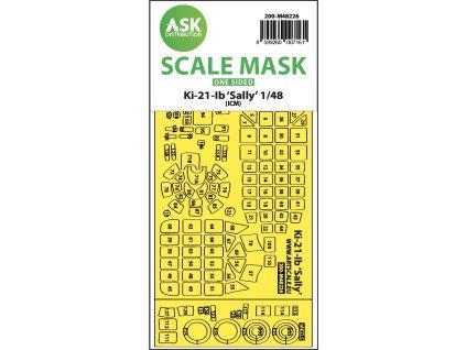 1/48 Ki-21-Ib Sally one-sided express fit mask for ICM