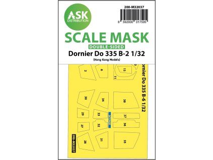 1/32 Dornier Do 335B-2 double-sided mask for HK Models