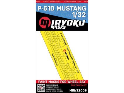 1/32 P-51D Mustang - Paint masks for wheel bay