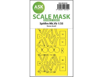 1/35 Spitfire Mk.Vb double-sided express fit painting mask for Border Model
