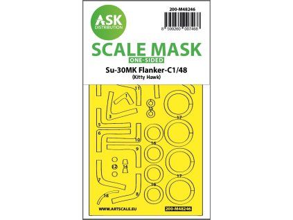 1/48 Su-30MK Flanker-C one-sided express fit mask for Kitty Hawk