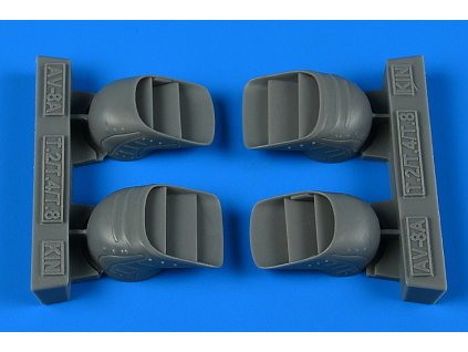 1/48 Harrier AV-8A/TAV-8A/T.2/T.4/T.8 exhaust nozzles - KINETIC
