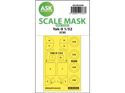 1/32 Yak-9 one-sided mask for ICM