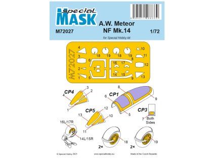 1/72 A.W. Meteor NF Mk.14 Mask